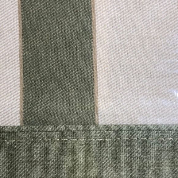 Vintage Croscill Queen Bedding Set Cotton Blend Denim Stripe 200 Luxury Percale - Picture 9 of 10